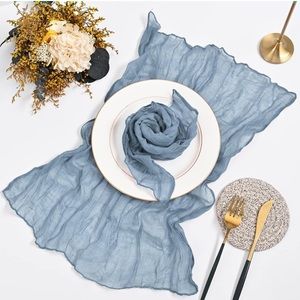 90 Dusty Blue cheesecloth napkins